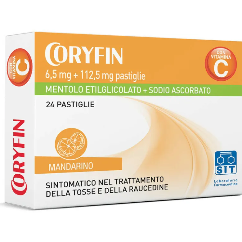 Coryfin C 100 tosse e raucedine 24 caramelle