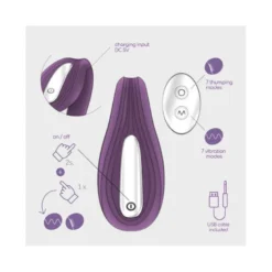 Crushious Vibratore Pleasuriser Ricaricabile Con Telecomando