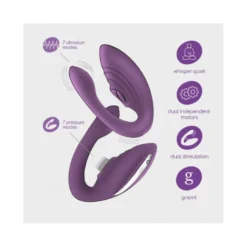 Crushious Vibratore Pleasuriser Ricaricabile Con Telecomando