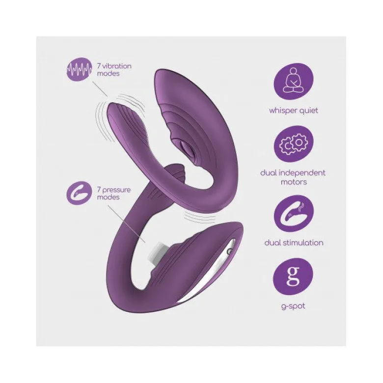 Crushious Vibratore Pleasuriser Ricaricabile Con Telecomando