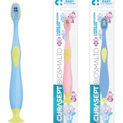 Curasept Biosmalto Baby spazzolino 0-3 anni 1 pezzo colori assortiti