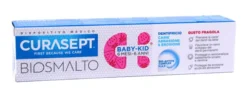 Curasept biosmalto dentifricio baby kid con fluoro gusto fragola 6 mesi -6 anni 50ml
