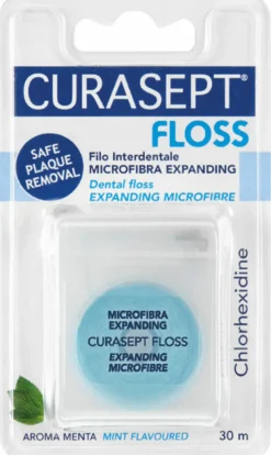 Curasept Floss Filo Interdentale Microfibra Expanding aroma Menta 30m