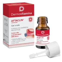 Dermovitamina Aftaclin Gel Orale per Afte e piccole Lesioni della bocca 7ml