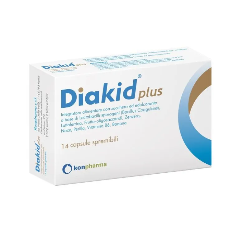 Diakid Plus utile per il benessere intestinale 14 capsule spremibili