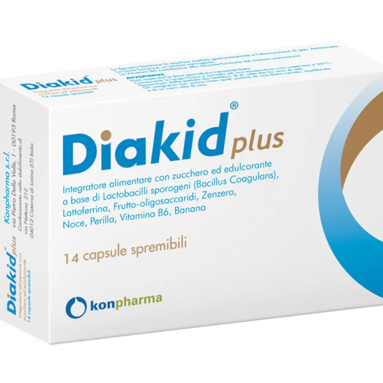 Diakid Plus utile per il benessere intestinale 14 capsule spremibili