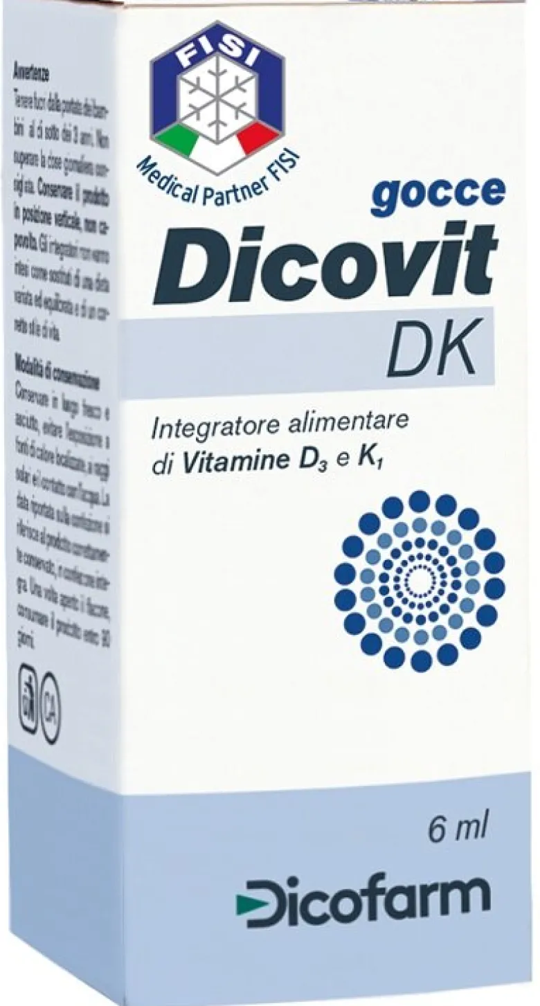 Dicovit DK Gocce integratore di vitamine D3 e K1 6ml
