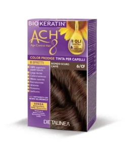 Dietalinea biokeratin ach8 tinta per capelli 6/cf biondo scuro caffe'