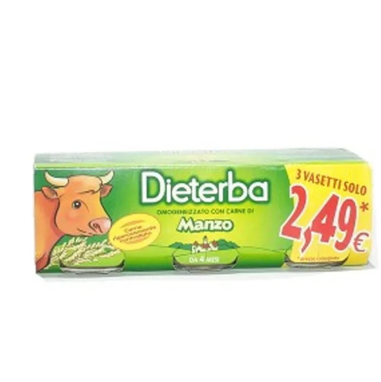 Dieterba Omogeneizzato Manzo 3x80g
