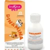 DinaminaMangime complementare per cani e gatti.Integrazione quotidiana di vitamine, amminoacidi ed oligoelementi, con L-lisina. Dinamina Flacone è formulato in pasta fluida appetibile per una quotidiana integrazione di tali elementi.L'utilizzo della siringa dosatrice consente un'accurata e facile somministrazione. Ingredienti Oli e grassi vegetali (olio di germe di mais), lieviti (lievito di birra), proteine animali idrolizzate (origine avicola), olio di pesce (60% DHA, 10% EPA) 3%, colostro in polvere 2%, mono di e tri gliceridi di acidi grassi (acido palmitico), lattoferrina 0,5%, gluconato di calcio 0,5%, gluconato di magnesio 0,5%; additivi nutrizionali: vitamine 3a700 vitamina E 6.000 mg/kg, 3a820 vitamina B1 (tiamina cloridrato) 30 mg/kg, 3a315 niacinamide 30 mg/kg, 3a831 vitamina B6 (piridossina cloridrato) 25 mg/kg, 3a825i vitamina B2 (riboflavina) 12,5 mg/kg, 3a672b vitamina A 150.000 UI/kg, 3a671 vitamina D3 10.500 UI/kg; amminoacidi: 3c322 L-lisina monocloridrato, tecnicamente pura 35.000 mg/kg, 3c3.6.1 L-arginina prodotta da corynebacterium glutamicum (ATCC 13870) 3.750 mg/kg; oligo-elementi: 3b603 zinco ossido 600 mg/kg (zinco 481,4 mg/kg), 3b817 seleniometionina prodotta da saccharomyces cerevisiae NCYC R645 600 mg/kg (selenio 1,2 mg/kg), 3b506 manganese chelato della glicina, idrato 600 mg/kg (manganese 132 mg/kg), 3b104 ferro solfato eptaidrato 50 mg/kg (ferro 10 mg/kg), 3b405 rame(ll)solfato pentaidrato 30 mg/kg (rame 7,6 mg/kg), 3b201 potassio ioduro 1,5 mg/kg (iodio 1,1 mg/kg); additivi tecnologici: E551b silice colloidale, 1b306(i) tocoferoli estratti da oli vegetali; componenti analitici (%); proteina grezza: 13,98; fibra grezza: 0,1; grassi grezzi: 7,2; ceneri grezze: 4,59; umidità: 1,88; calcio: 0,08; magnesio: 0,04. Modalità d'uso Agitare bene il flacone prima dell'uso, svitare il tappo ed inserire la siringa nell'apposito adattatore. Capovolgere il flacone ed estrarre la razione giornaliera indicata in tabella. Riposizionare il flacone in verticale, rimuovere la siringa e richiudere il flacone. Somministrare il prodotto direttamente in bocca all'animale o disperso nel cibo gradito. Completare la razione giornaliera con l'alimento abituale.