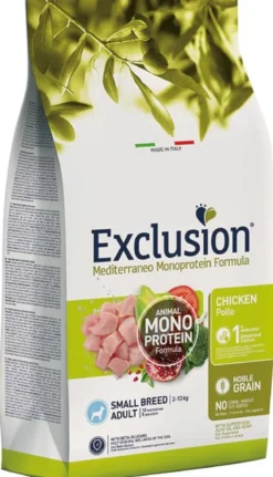 Dorado Exclusion Mediterraneo Monoprotein Noble Grain Adult Small Breed Con Pollo Cibo Secco Per Cani 7kg
