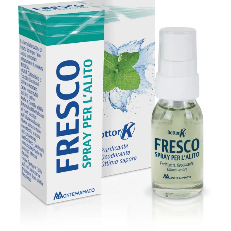 Dottor K Fresco Spray per l'alito purificante gusto menta 15ml