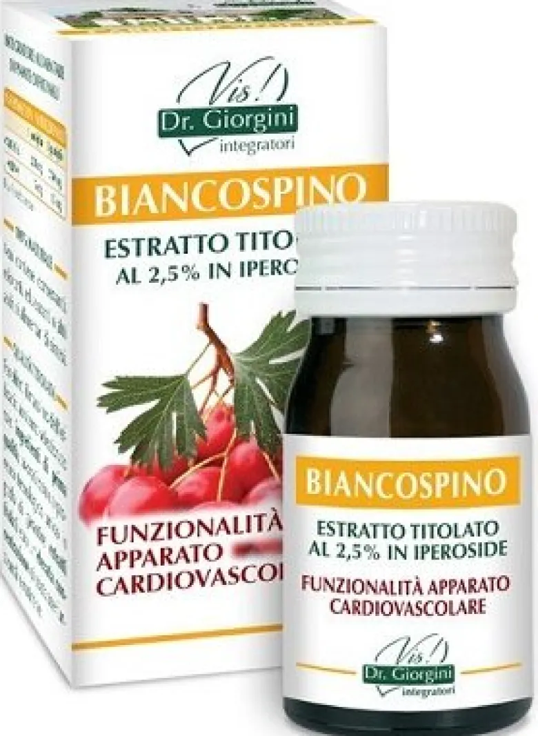 Dr. Giorgini Biancospino Estratto Titolato integratore alimentare utile per l'apparato cardiovascola