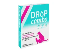 Drop Combo 50mg/60mg Soluzione Spot-on Per Gatti E Furetti 3 Pipette