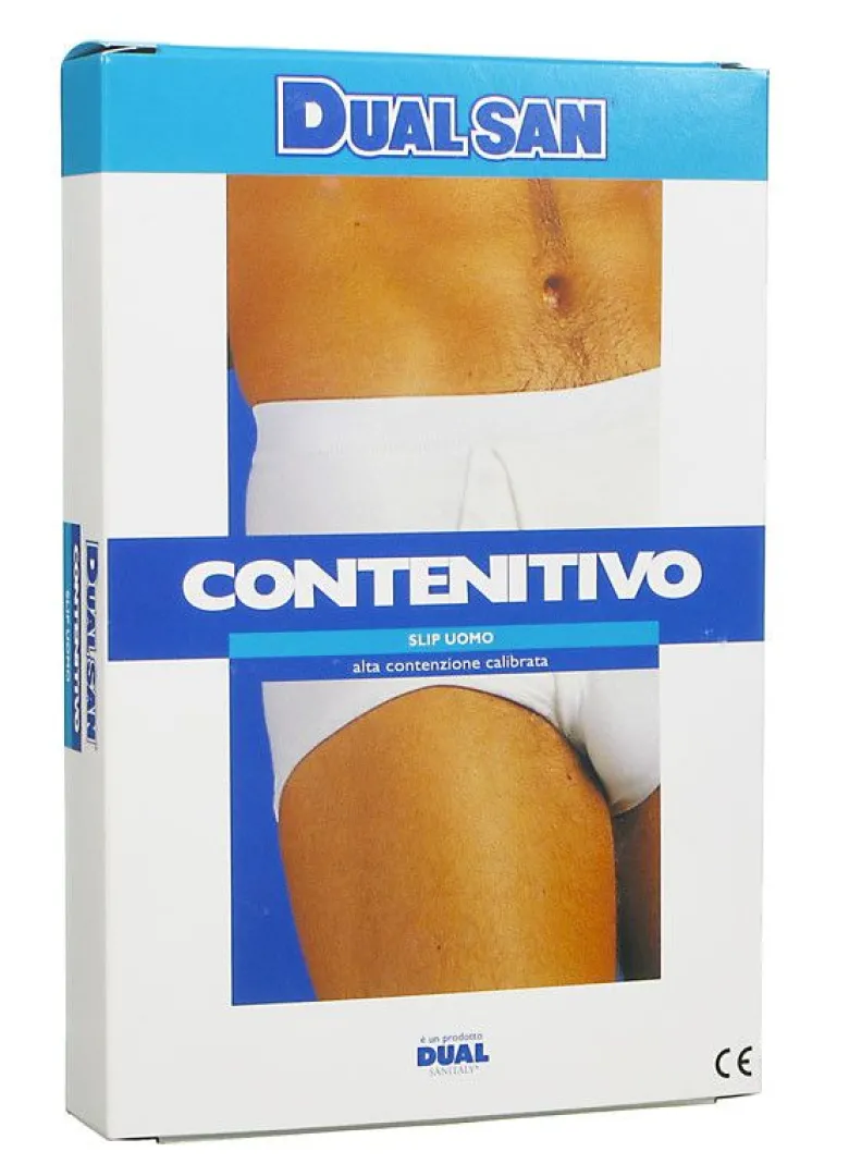 Dualsan Slip Uomo Contenitivo TG 3 colore bianco