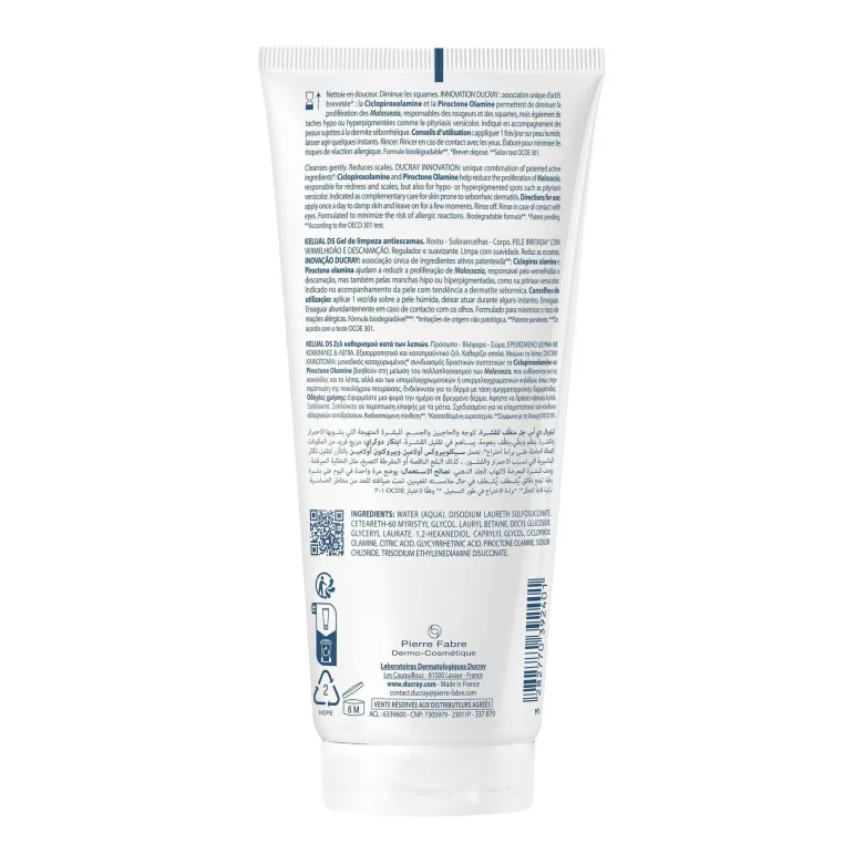 Ducray Kelual Ds Gel Detergente Anti-Squame Viso E Corpo 200ml