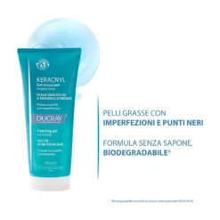 Ducray Keracnyl Gel detergente pelle grassa a tendenza acneica 200ml