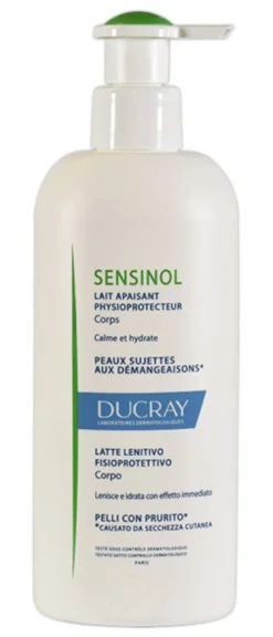 Ducray Sensinol Latte Lenitivo Fisioprotettivo per Pelli con Prurito da Secchezza Cutanea 400ml