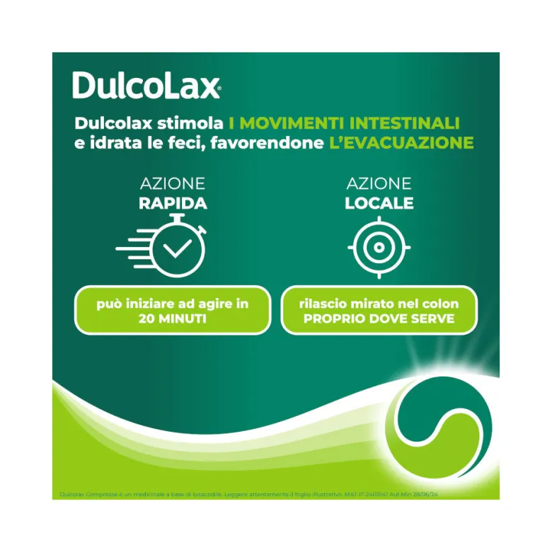 Dulcolax Contro La Stitichezza Occasionale 20 Compresse Rivestite