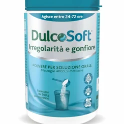DulcoSoft Irregolarità e Gonfiore Lassativo Macrogol e Simeticone per Stitichezza e Pancia Gonfia 200g