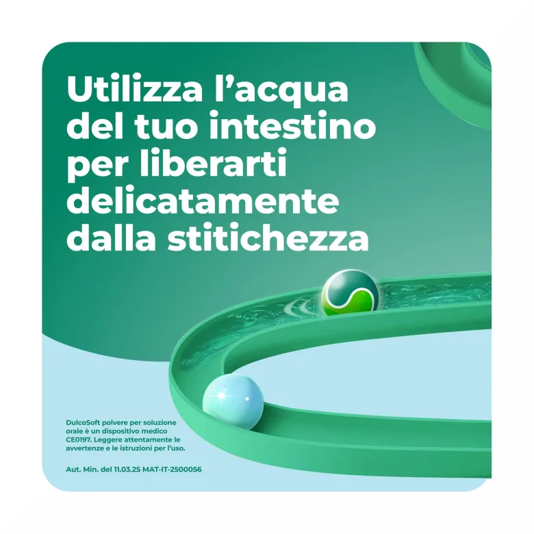 Dulcosoft Polvere per Soluzione Orale Lassativo Macrogol per Stitichezza 20 Bustine