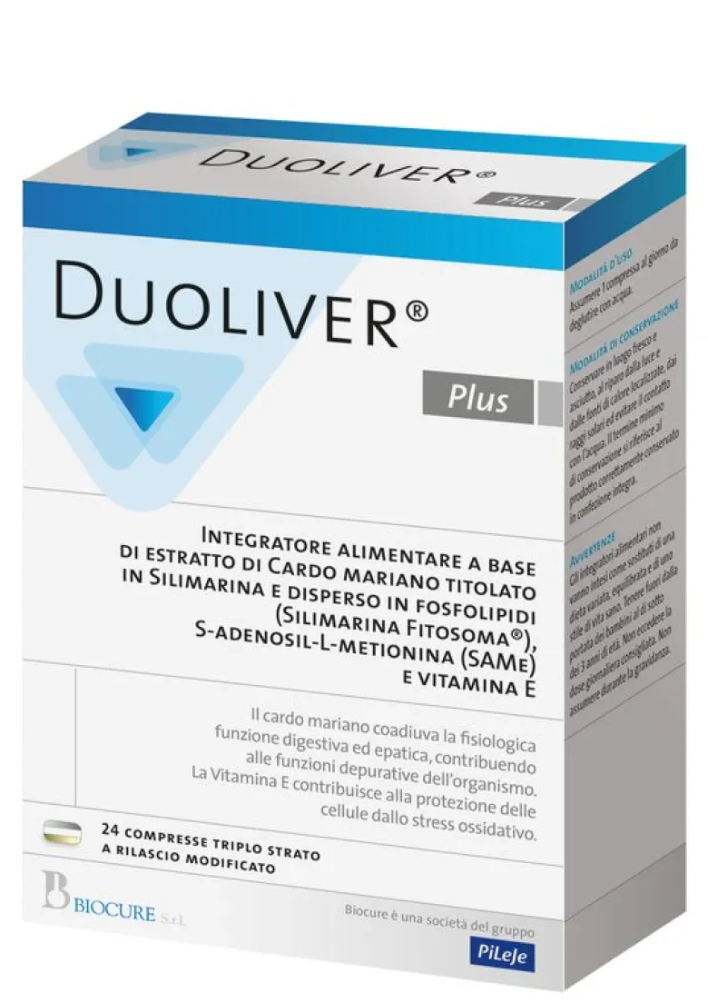 Duoliver Plus 24 Compresse - Integratore Fegato e Digestione
