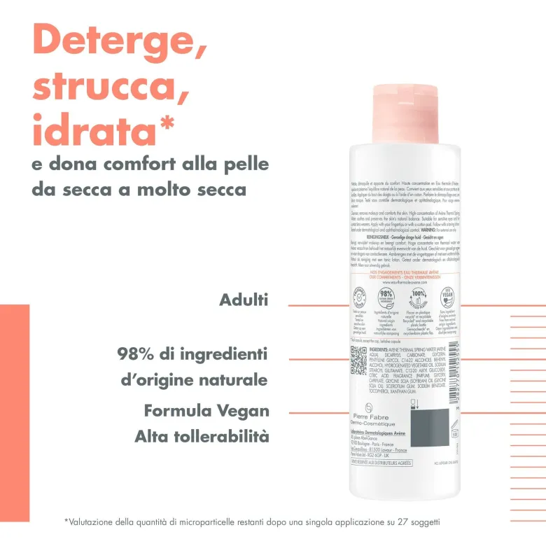 Eau Thermale Avène Les Essentiels Latte Detergente Pelle Sensibile/Secca 200ml