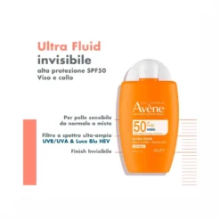 Eau Thermale Avène Solare Ultra-Fluid Invisibile 50ml SPF50