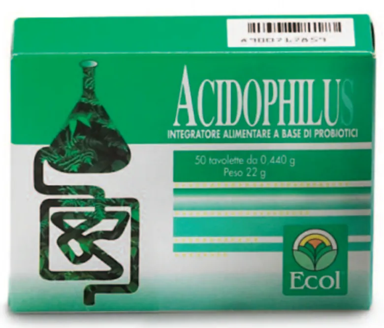 Ecol Acidophilus Integratore Probiotici 50 tavolette