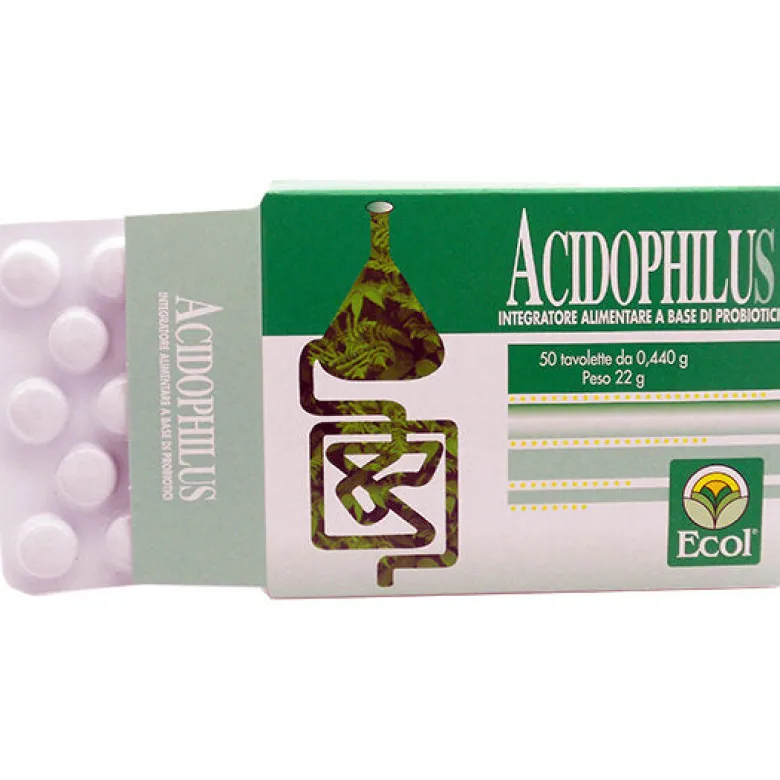 Ecol Acidophilus Integratore Probiotici 50 tavolette