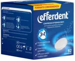 Efferdent 92 Compresse Effervescenti Protesi/Apparecchi Ortodontici