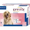 Effitix Spot-On Soluzione 24 Pipette 4,40ml 268mg + 2.400mg Cani Da 20 A 40kg