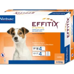 Effitix Spot-On Soluzione 24 Pipette 1,10ml 67mg+600mg Cani Da 4 A 10kg