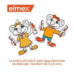 Elmex spazzolino educativo morbido 3-6 anni 1 pezzo colori assortiti
