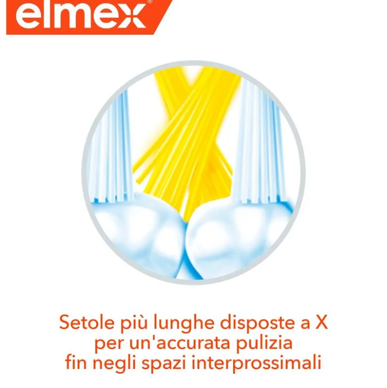 Elmex Spazzolino Junior 6-12 anni studiato per il passaggio ai denti permanenti Morbido