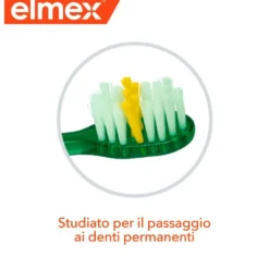 Elmex Spazzolino Junior 6-12 anni studiato per il passaggio ai denti permanenti Morbido