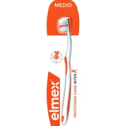 Elmex Spazzolino Protezione Carie Inter X Medio testina corta