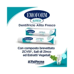 Emoform Alifresh dentifricio per alitosi 75ml