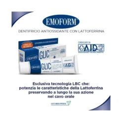 Emoform Glic dentifricio gel riequilibra lo stress ossidativo 75ml