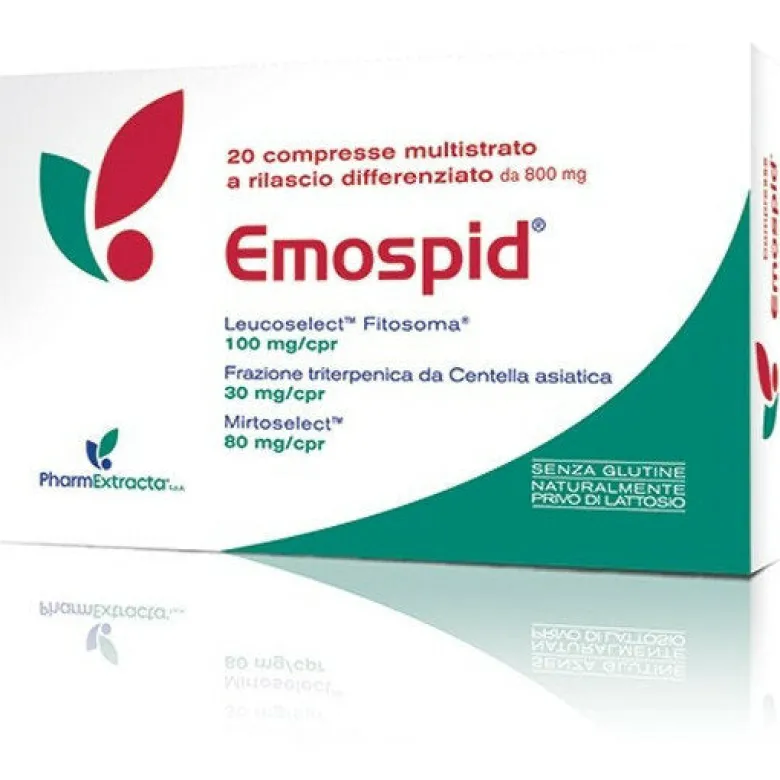 Emospid per la funzionalità del microcircolo 20 compresse multistrato a rilascio differenziato