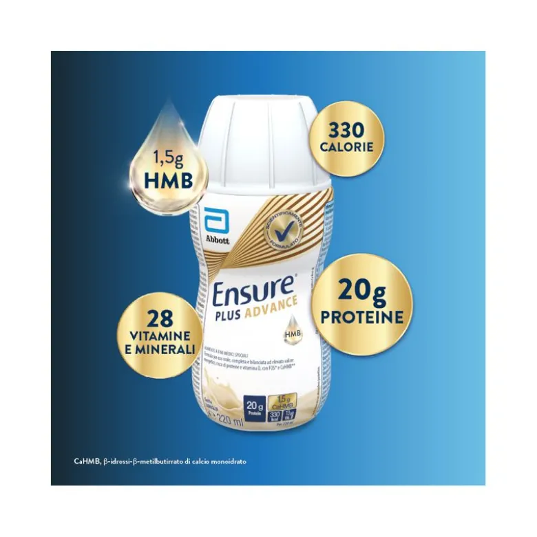 Ensure Plus Advance Vaniglia 4x220ml - Nutrizione Completa