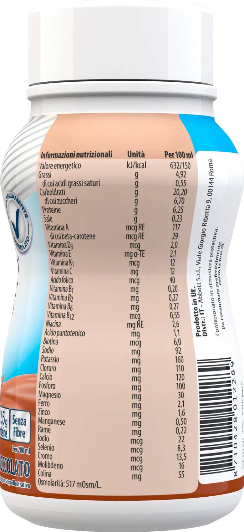 Ensure Plus Drink Cioccolato 200mlx4 pezzi