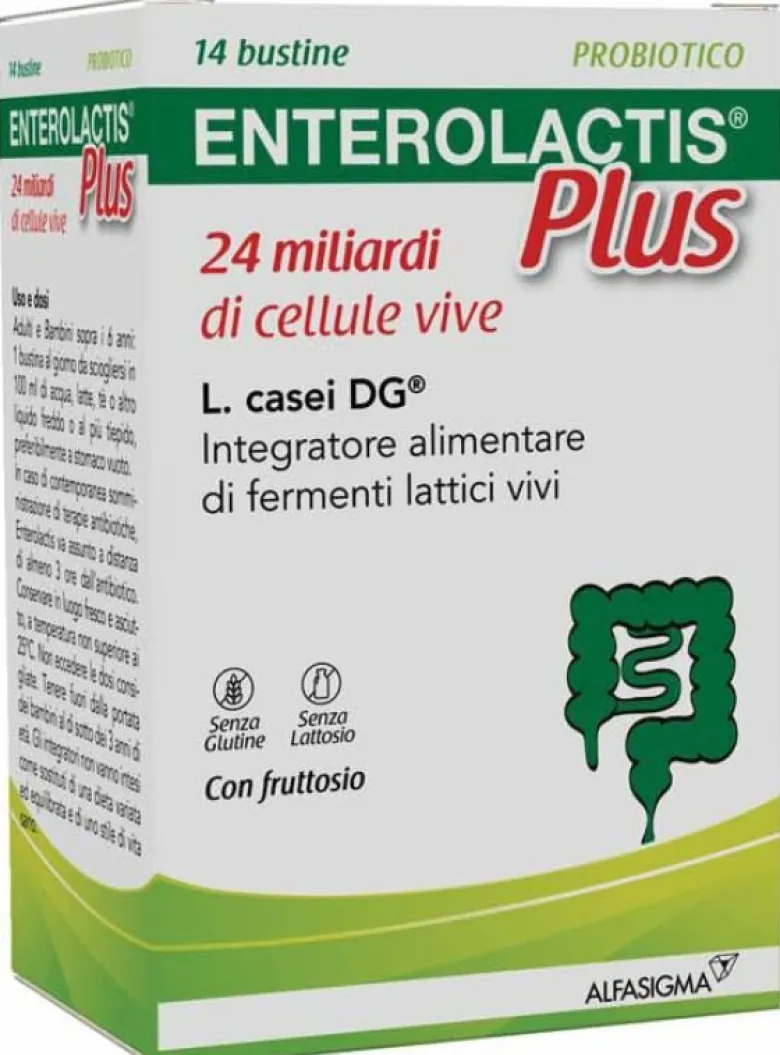 Enterolactis Plus 14 Bustine - Integratore Probiotico Efficace
