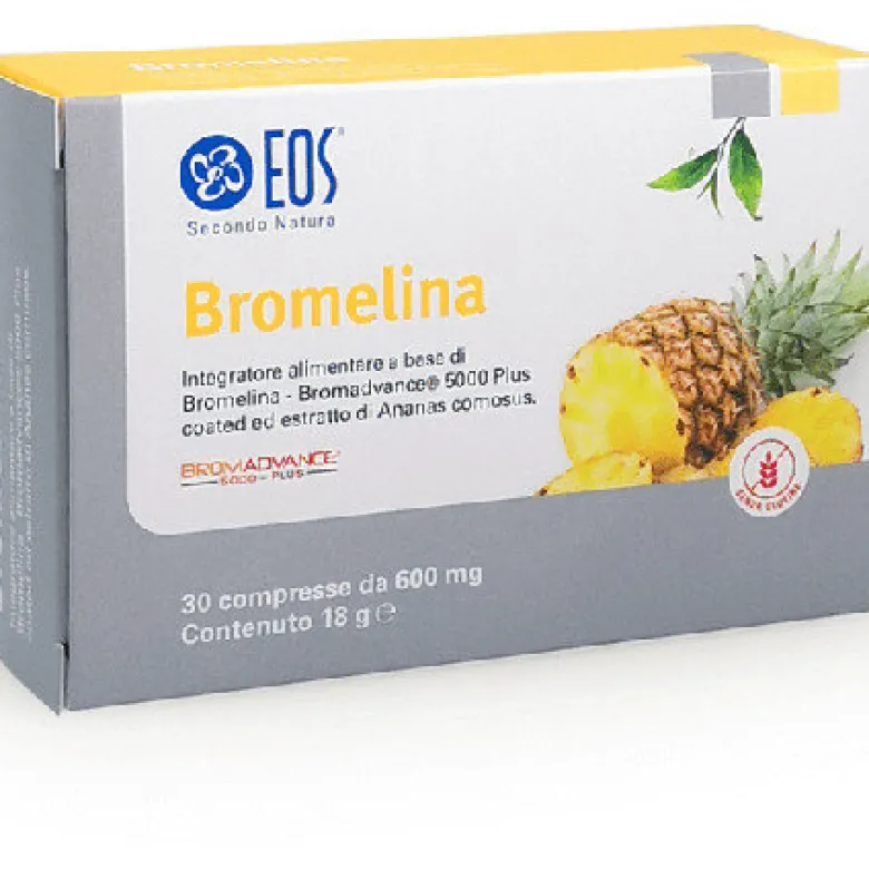 Eos Bromelina per la digestione e il drenaggio dei liquidi corporei 30 compresse