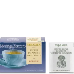 Erbamea Infuso Moringa E Zenzero 20 Bustine Filtro Monodose