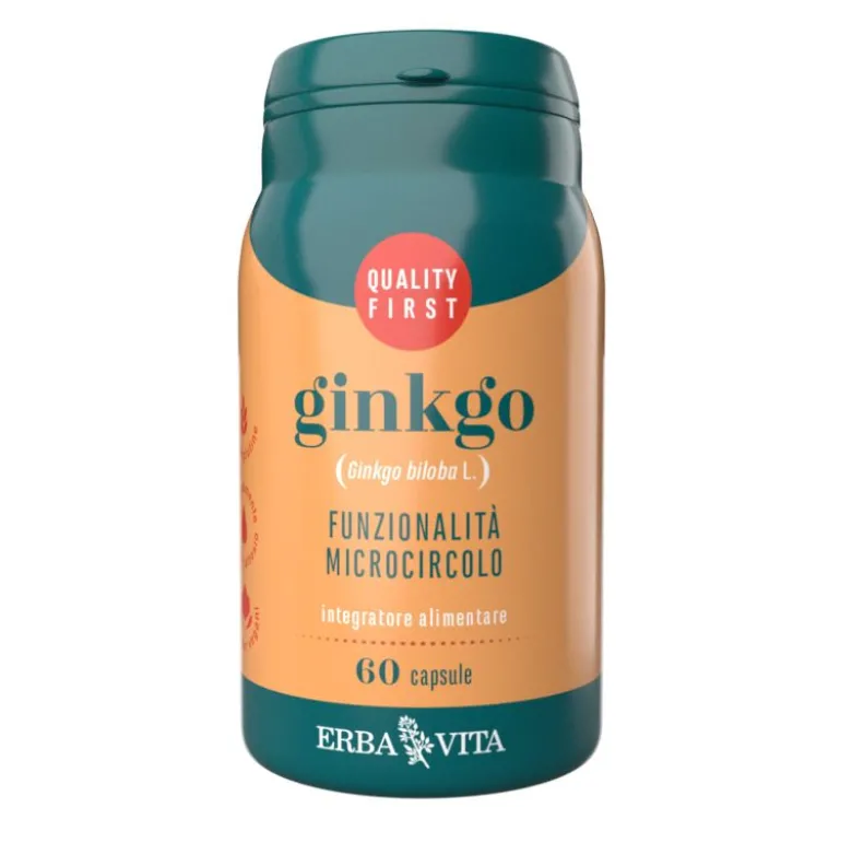 Erba Vita Ginkgo per la funzionalità del microcircolo 60 capsule