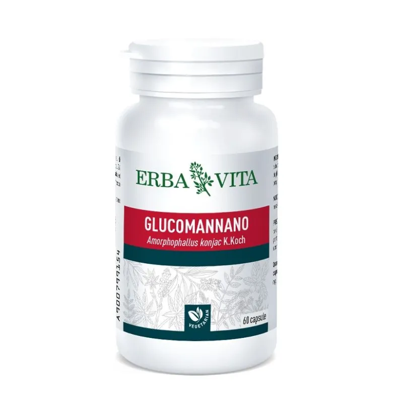 Erba Vita Glucomannano utile per la perdita di peso 60 capsule