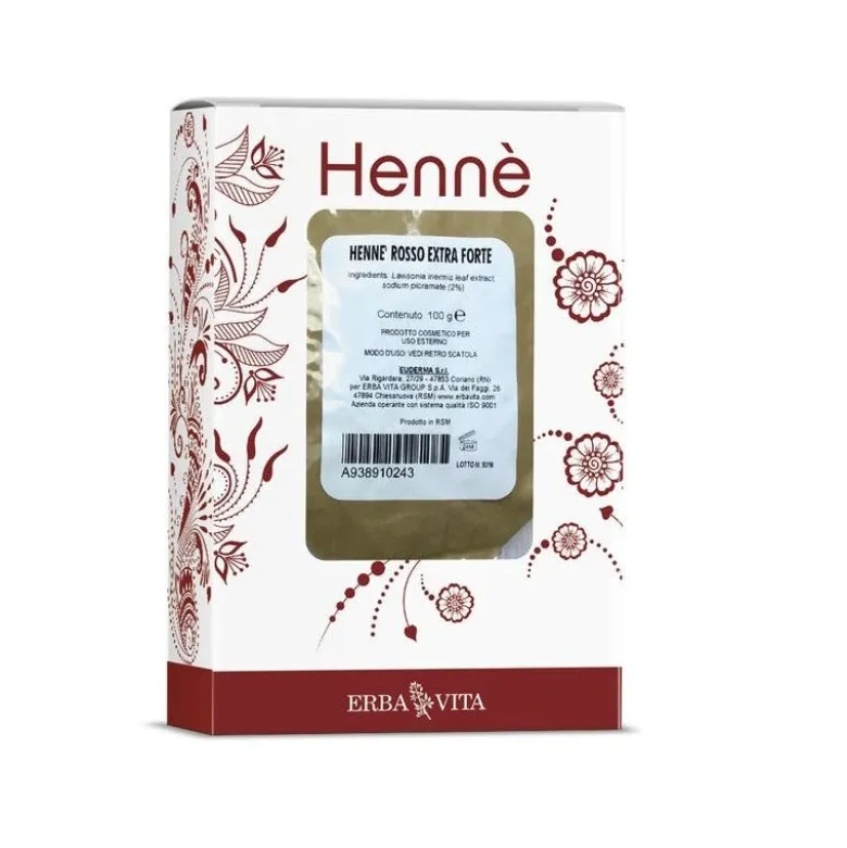 Erba Vita Hennè rosso extra forte 100g