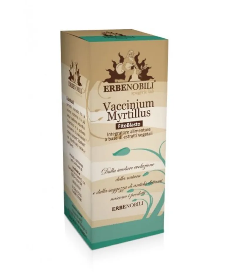 Erbe Nobili Fitoblasto Vaccinium Myrtillus integratore alimentare per il microcircolo 50ml