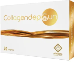 Erbozeta Collagendep Sun favorisce il trofismo e la funzionalità della pelle 20 compresse